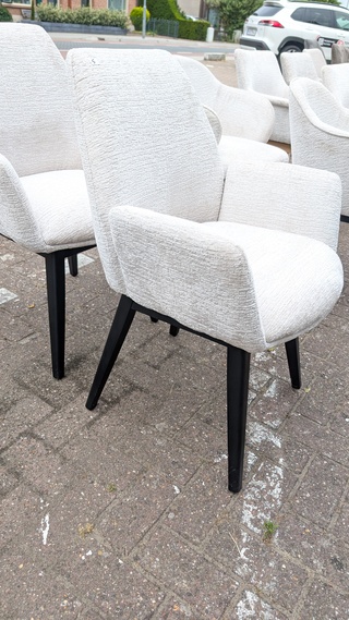 2x Eetkamerstoel Joly boucle, Zazuhome, Beige
